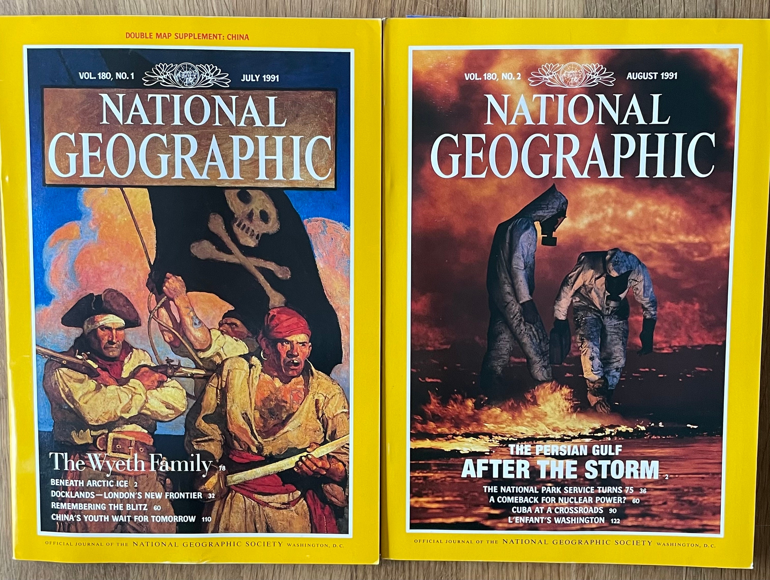 1991 National Geographic, Pick Your Magazine - Etsy