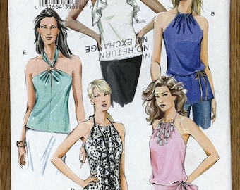 Vogue 8080, Size (6-8-10), Misses' Tops, Uncut 2005 sewing pattern