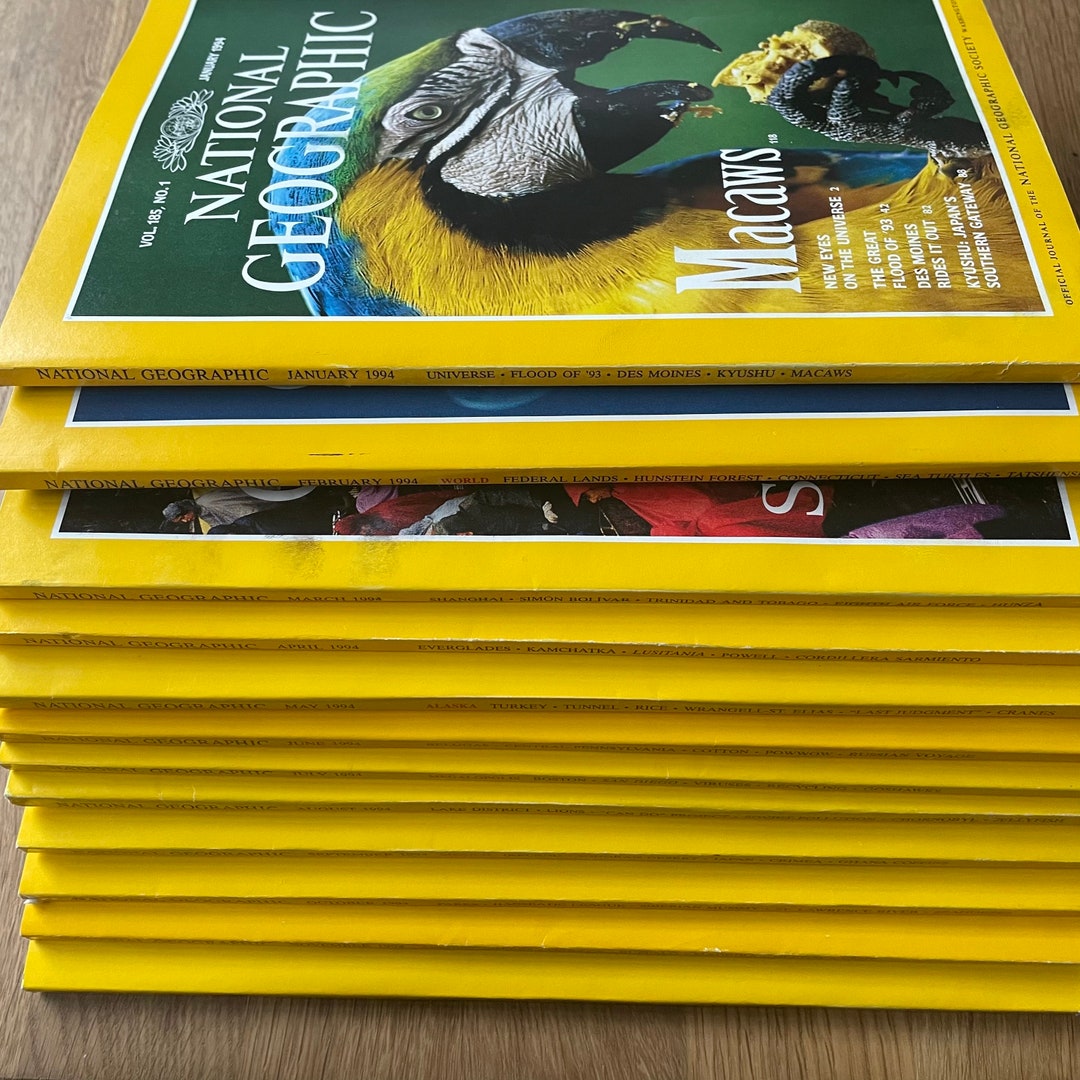 1994 National Geographic, Pick Your Magazine - Etsy