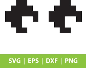 Pacman Ghost Eyes Svg - Etsy Australia