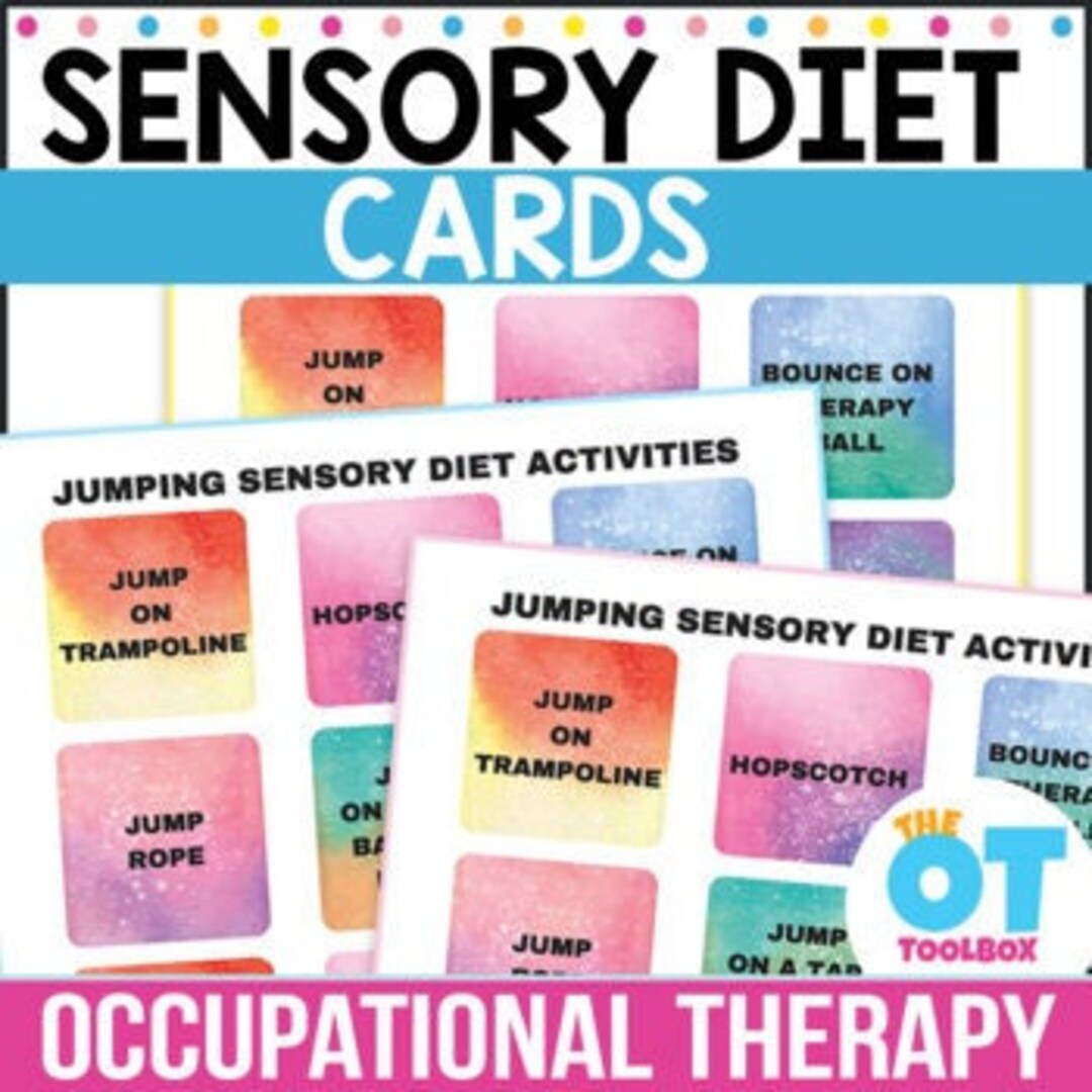 Sensory Diet Cards - Etsy