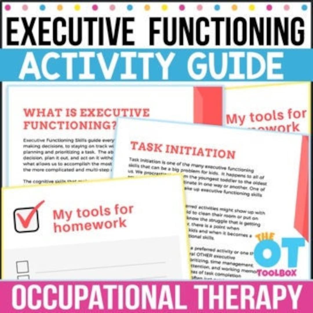 Executive Functioning Activity Guide - Etsy