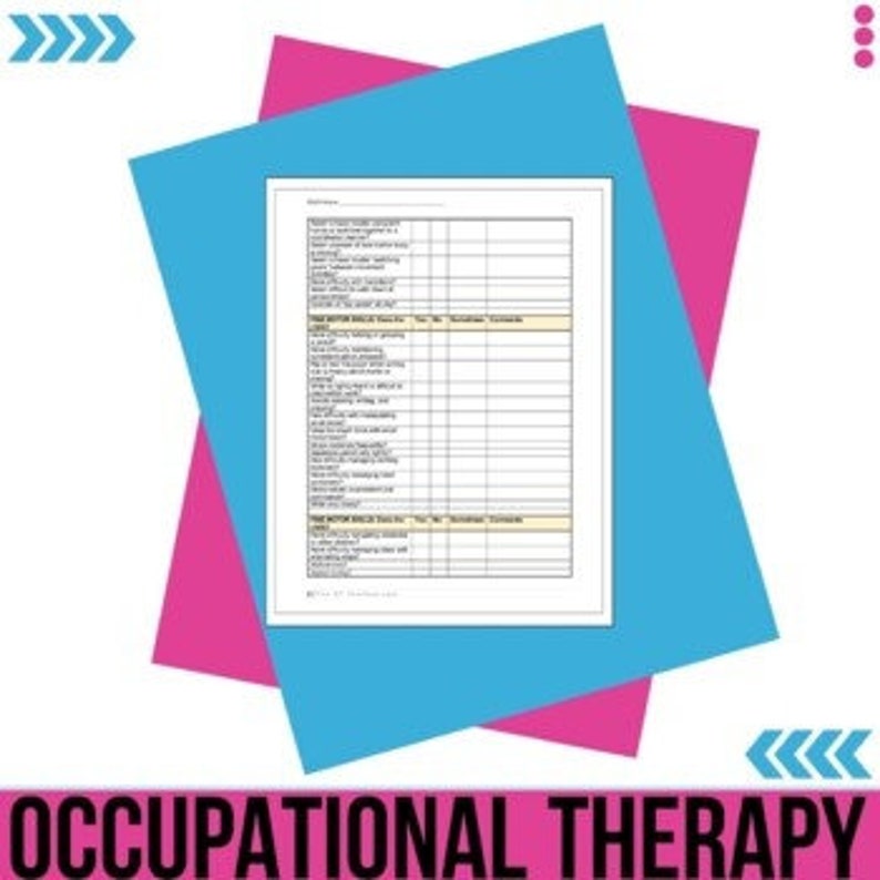 Classroom Sensory Checklist Etsy