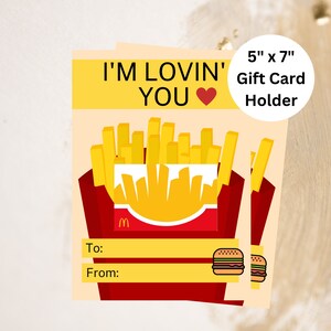 Te amo / Porta tarjetas de regalo / Imprimible / Descarga instantánea en PDF / Regalo sorpresa / Tarjeta de regalo no incluida