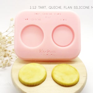 1/12 Miniature Tart, Quiche, Fruit Flan Silicon Mould - 2 variations - dollhouse