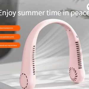 Ventilador de enfriamiento de cuello colgante con carga USB de 1 pieza