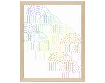 Line Wall Art | Rainbows