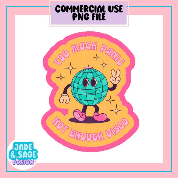 Anxiety Png, Digital Download, Sublimation, Sublimate, cute, retro, overstimulated, mental health, groovy, aesthetic, sticker design, trendy