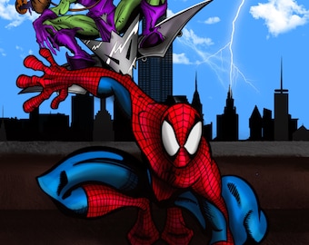 Spidey and Green Goblin (fan art)