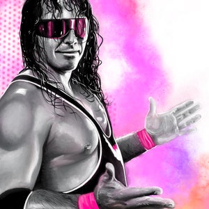 Bret ‘The Hitman’ Hart (Fan Art)