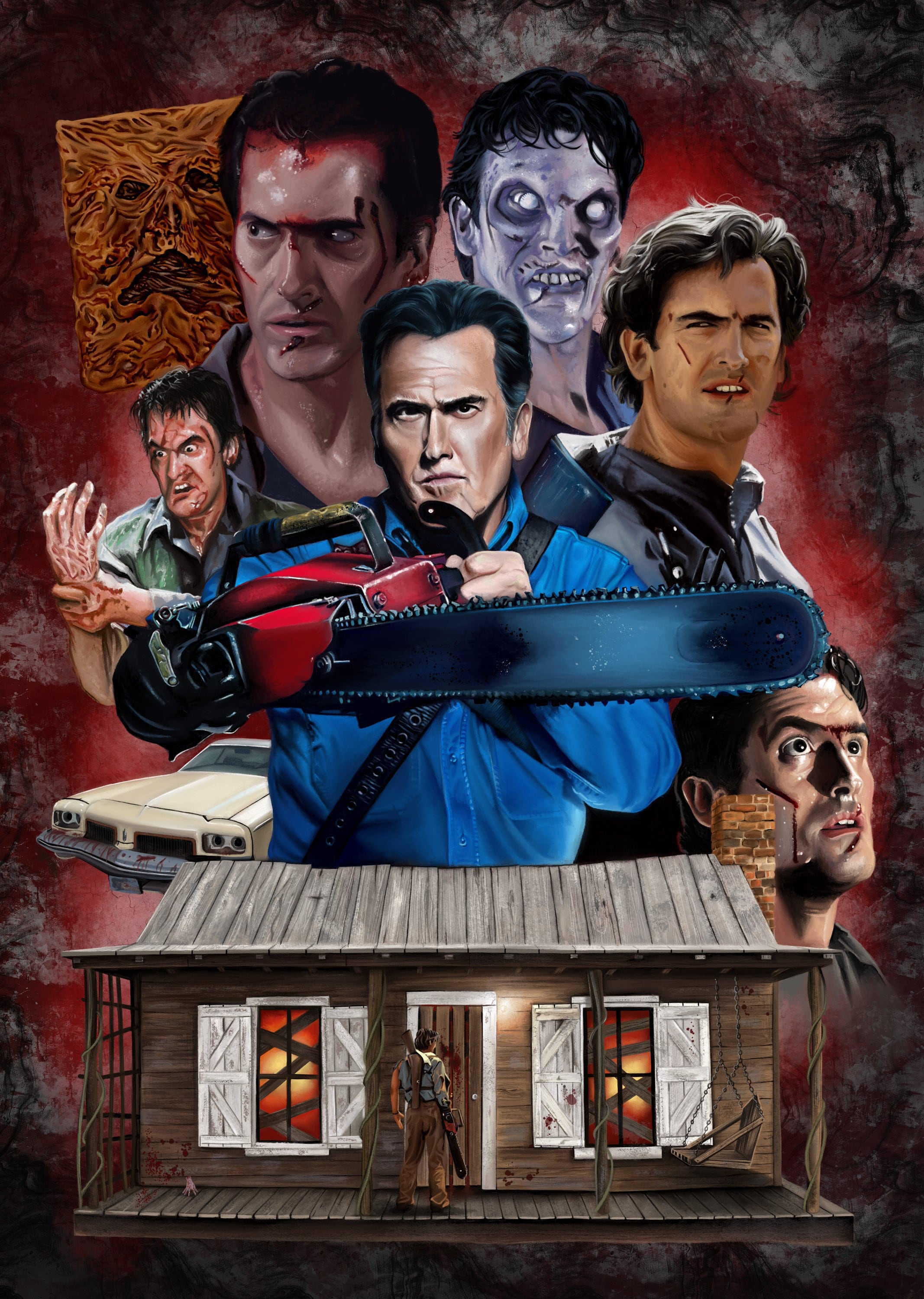 Ash Williams Evil Dead Fan Art Etsy