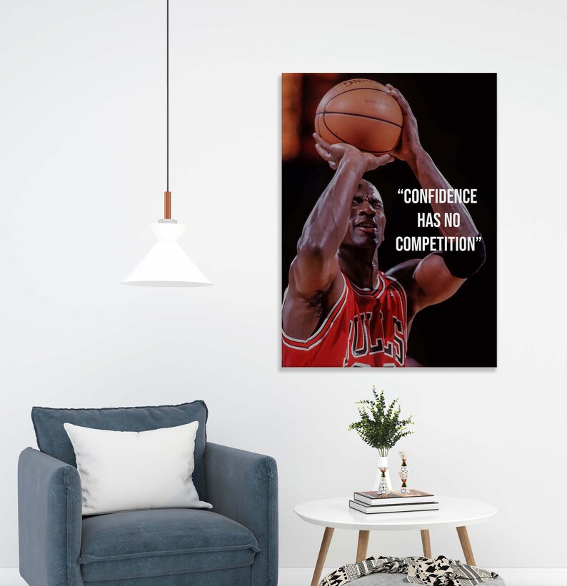 Michael Jordan Wall Art Michael Jordan NBA GOAT Canvas Wall Etsy