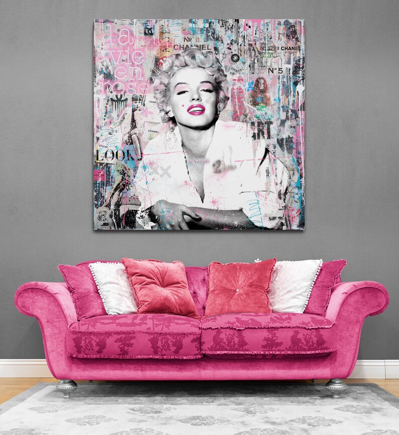 Marylin Monroe Canvas Wall Art for Home Decor  Marylin Monroe image 1