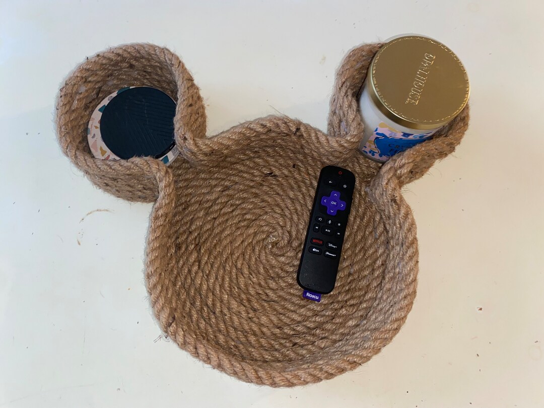 Mickey Mouse Rope Tray for Table; Mouse Rope Tray; Disney Lover Gift ...