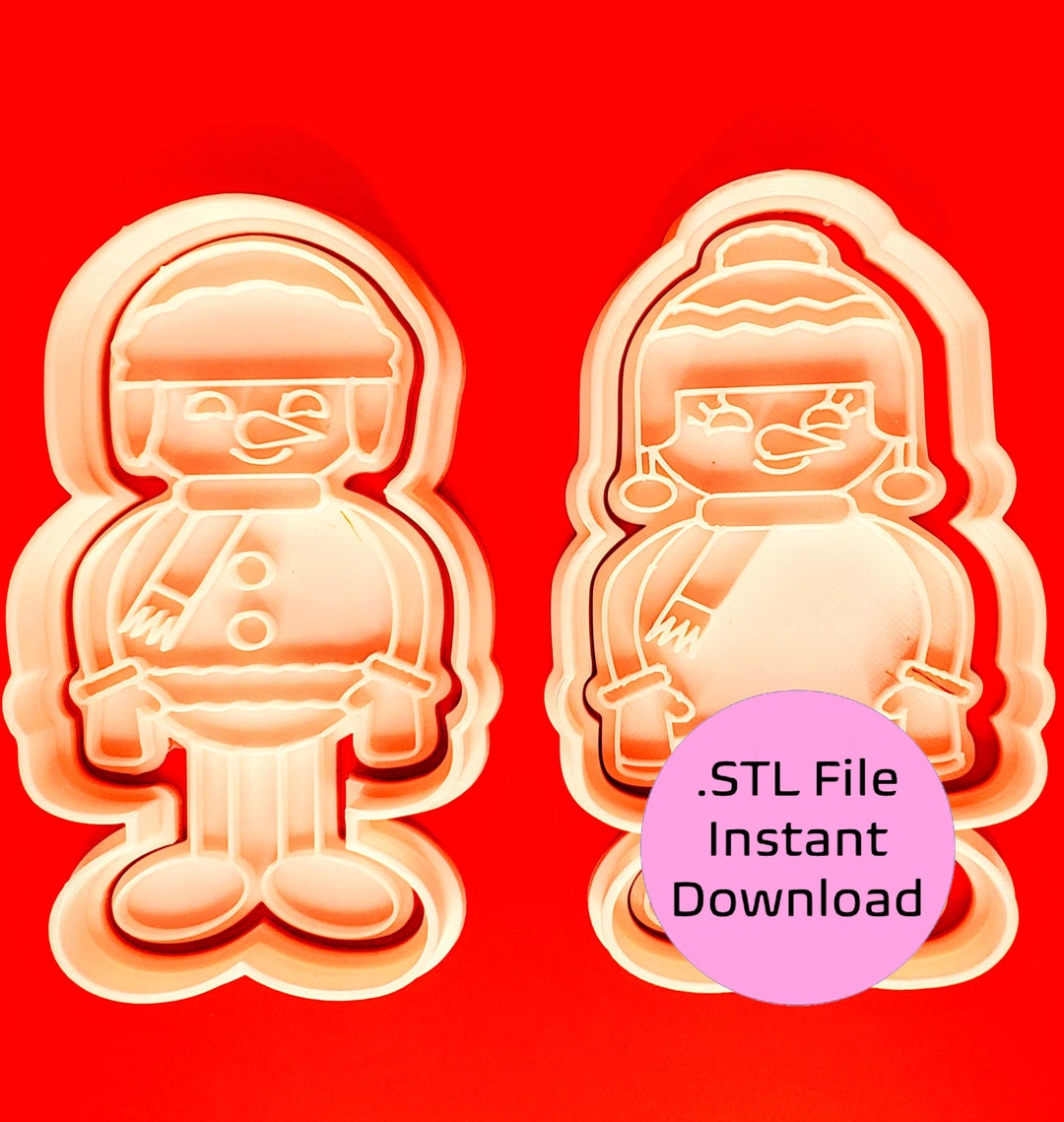 Print Your Own Cookie Cutters 4 Pc Set STL 3D PRINT FILE Mr. Etsy