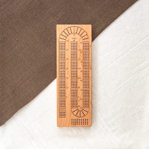 Personalized 4 Player Cribbage Board with Peg Storage