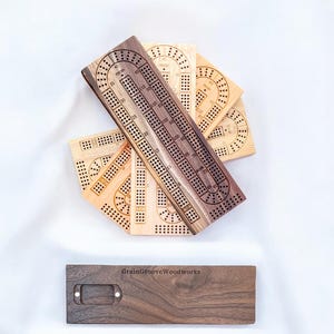 Personalized 3 Track Cribbage Board - Perfect Gift for Board Game Enthusiasts - Birthdays, Holidays, and Father&#39;s Day