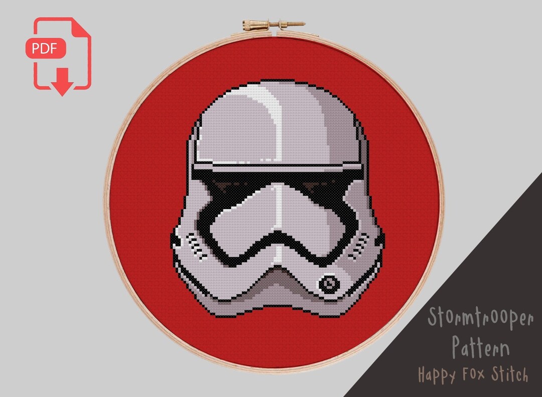 stormtrooper pdf pattern | crochethea Images High... Stormtrooper Star Wars Cross Stitch Pattern PDF Download, Easy Make ...