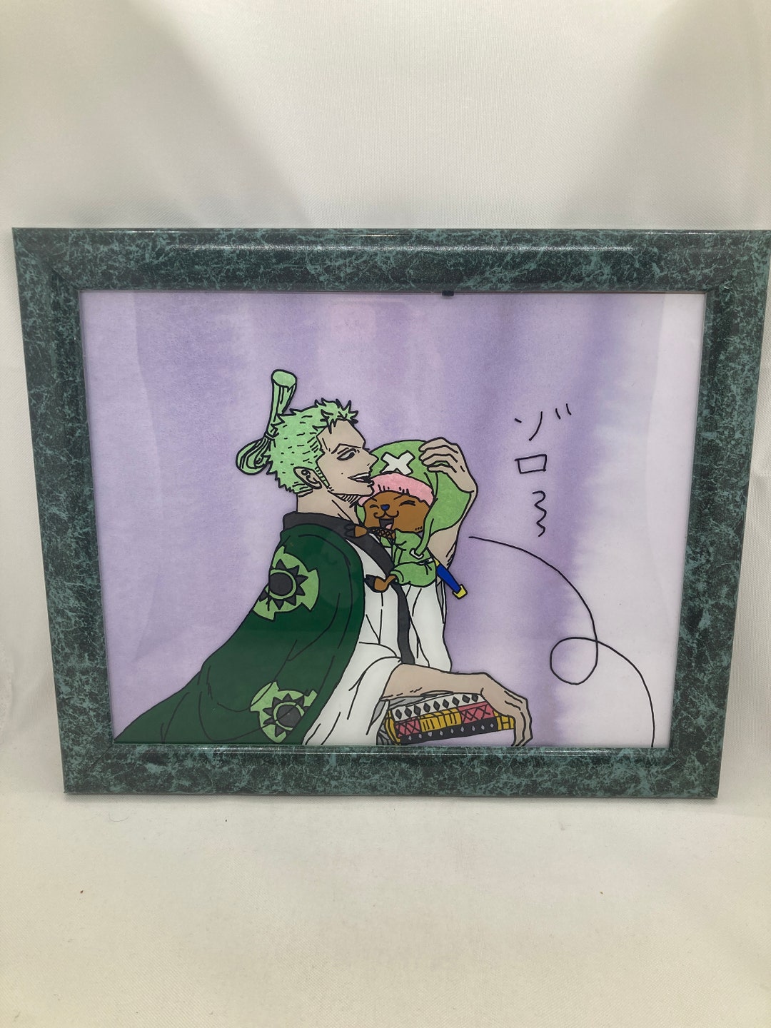 Roronoa Zoro & Tony Chopper Wano One Piece Glass Painting Etsy