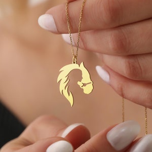 Horse Necklace, Horse Necklace for Woman, Personalized Equine Necklace, Elegant Horse Necklace, Horse Memorial Necklace, Horse Jewelry