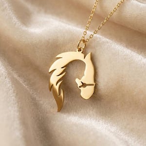 Horse Necklace, Horse Necklace for Woman, Equine Necklace, Elegant Horse Necklace, Horse Memorial Necklace, Horse Jewelry image 2