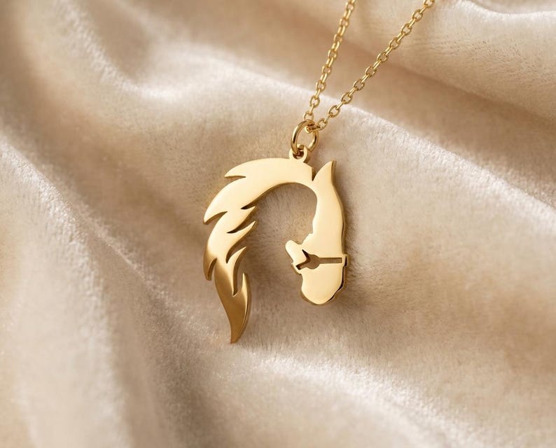 Horse Necklace, Horse Necklace for Woman, Equine Necklace, Elegant Horse Necklace, Horse Memorial Necklace, Horse Jewelry image 2
