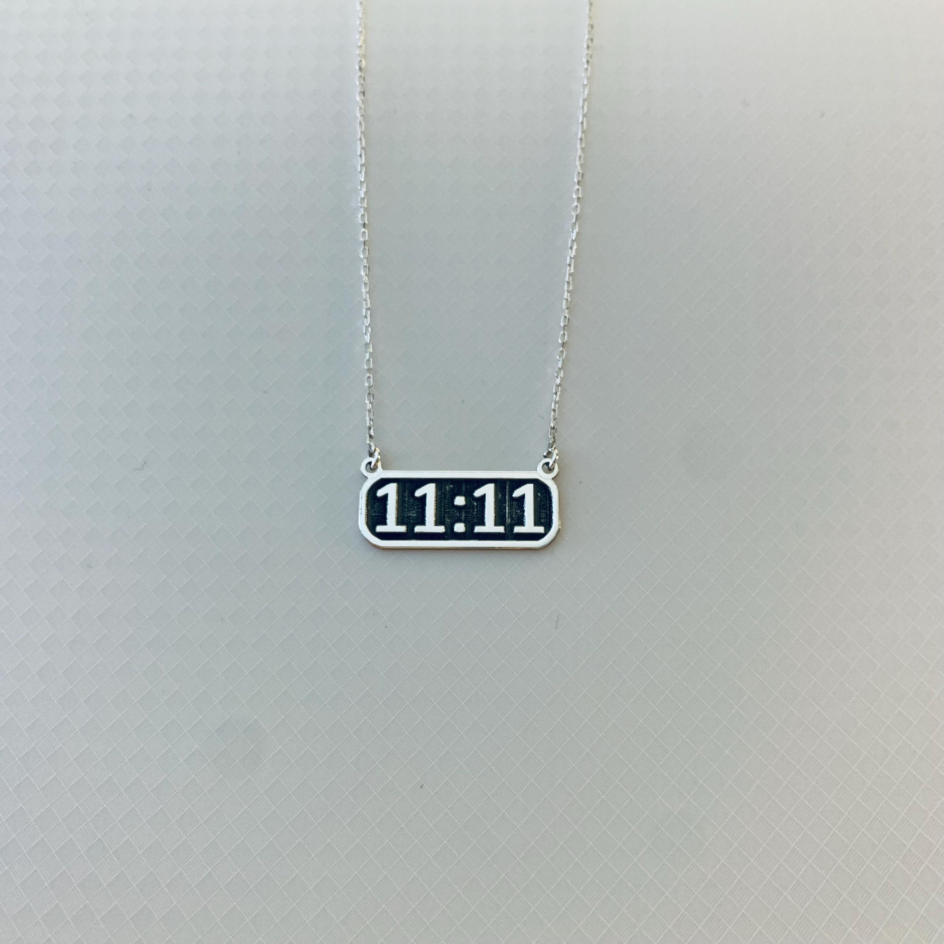 1111 Necklace, 11:11 Angel Number Necklace, 1111 Spiritual