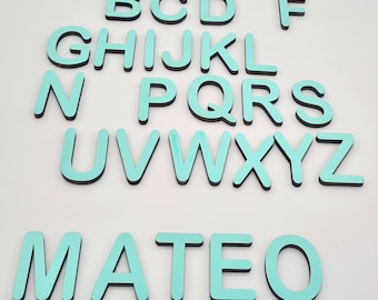 Wooden Alphabet • Price for 1 LETTER • Birch Wood Letters & Movable Alphabet • DIY letter crafts •Montessori Educational Homeschool Spelling