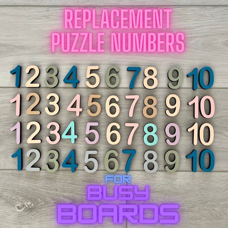 Numbers and Letters Puzzle - Etsy