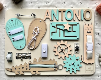 Busy Board for toddlers, Fast Shipping, Activity Board, Toddler Gift, Montessori Board, Developing Board, Birthday Gift, Christmas present