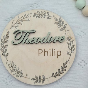 Newborn Name Wood Sign, Baby Name Sign, Baby Shower Gift for Newborn, Hospital Name Sign, Birth Stats Sign, Baby Name Announcement, Keepsake