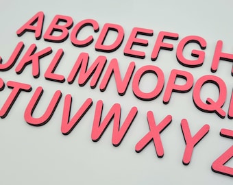Wooden Alphabet Set • Wood Letters A-Z & Movable Alphabet • DIY letter crafts • Montessori Educational Homeschool Spelling • Decorate