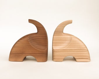 Holzelefant | Büro Dekoration | Tier | Elefant Figur | Holzschnitzerei | Geschenkideen | Elefantenliebhaber | Holzskulptur
