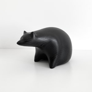 WOODEN BEAR | Grizzly bear | ECO packaging | Minimalist | Black bear | Wood bear | Bear decor | Wooden bears | Forest animal | Unique gift
