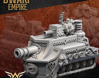 Dwarf Tank Resin Fantasy Tabletop, Unpainted| WHITE ANGEL MINIATURES