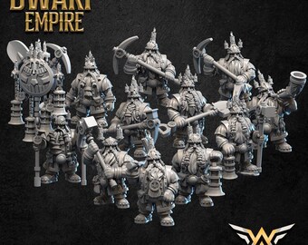 Miners Resin Fantasy Tabletop, Unpainted| WHITE ANGEL MINIATURES