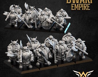 Warriors with Great Weapons Resin Fantasy Tabletop, Unpainted| WHITE ANGEL MINIATURES