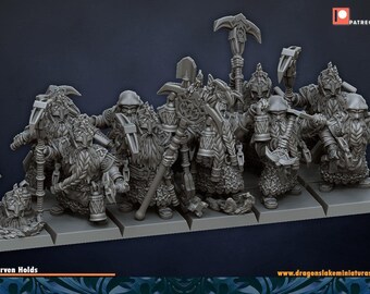 Miners Resin Fantasy Tabletop, Unpainted| DragonsLake Miniatures