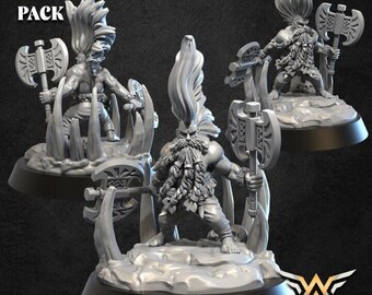 Legendary Dwarf Resin Fantasy Tabletop, Unpainted