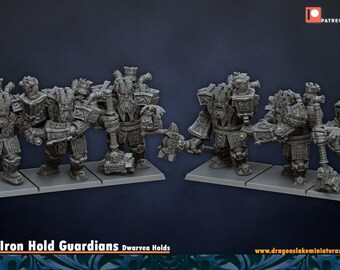 Holds Guardian Resin Fantasy Tabletop, Unpainted| DragonsLake Miniatures