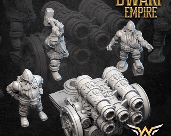 Multipyro Organ Cannon Resin Fantasy Tabletop, Unpainted| WHITE ANGEL MINIATURES