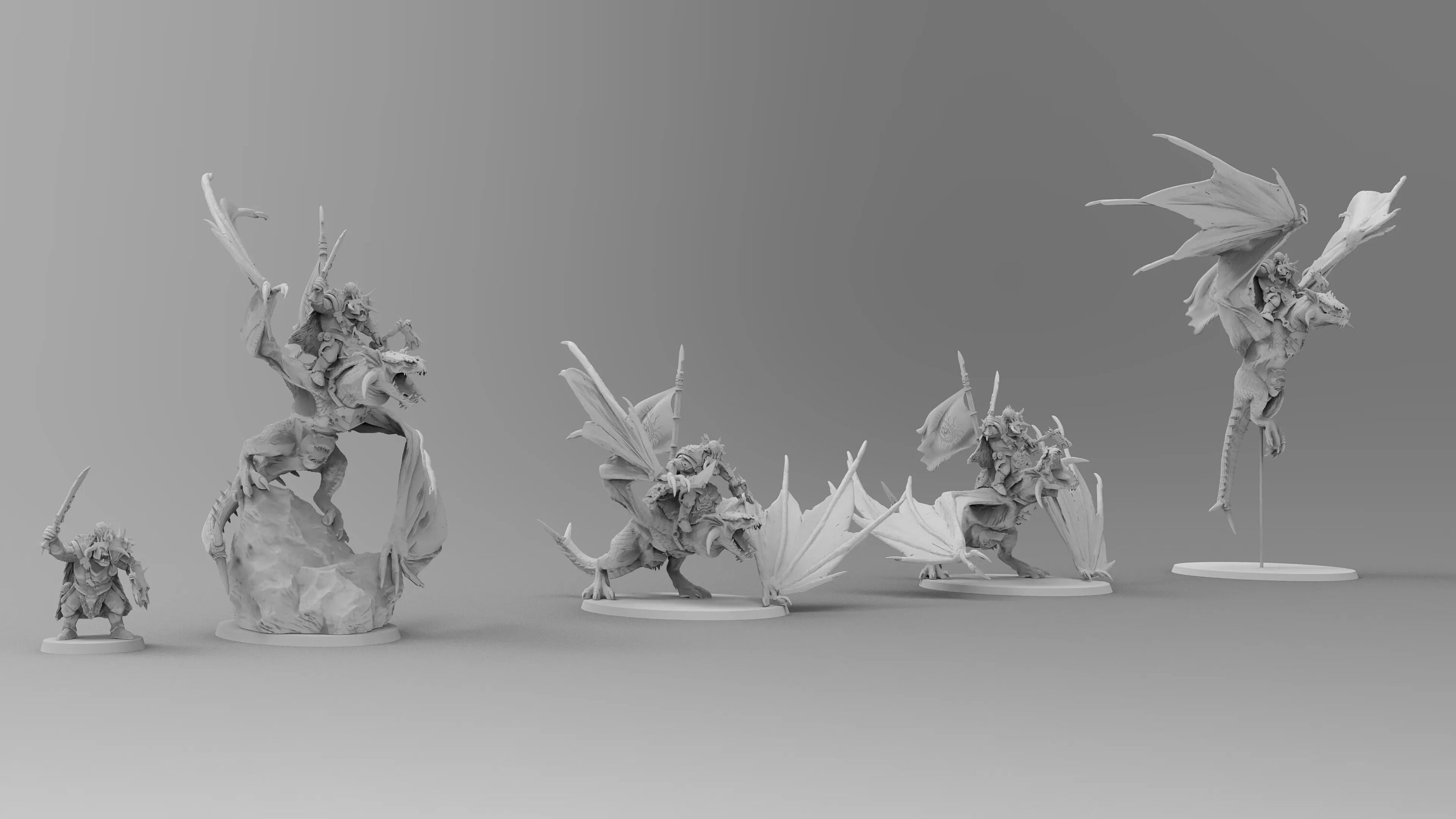 Tough Ork Lord on Monster Mount Get FREE Model Get FREE Etsy