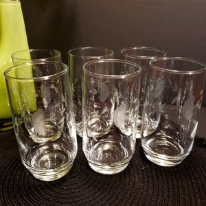 Vintage Set of 4 Princess House Footed Pressed Cut Glass Floral Coffee –  The Eclectic Collective