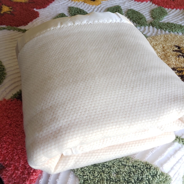 Waffle Blanket Satin Edge Etsy