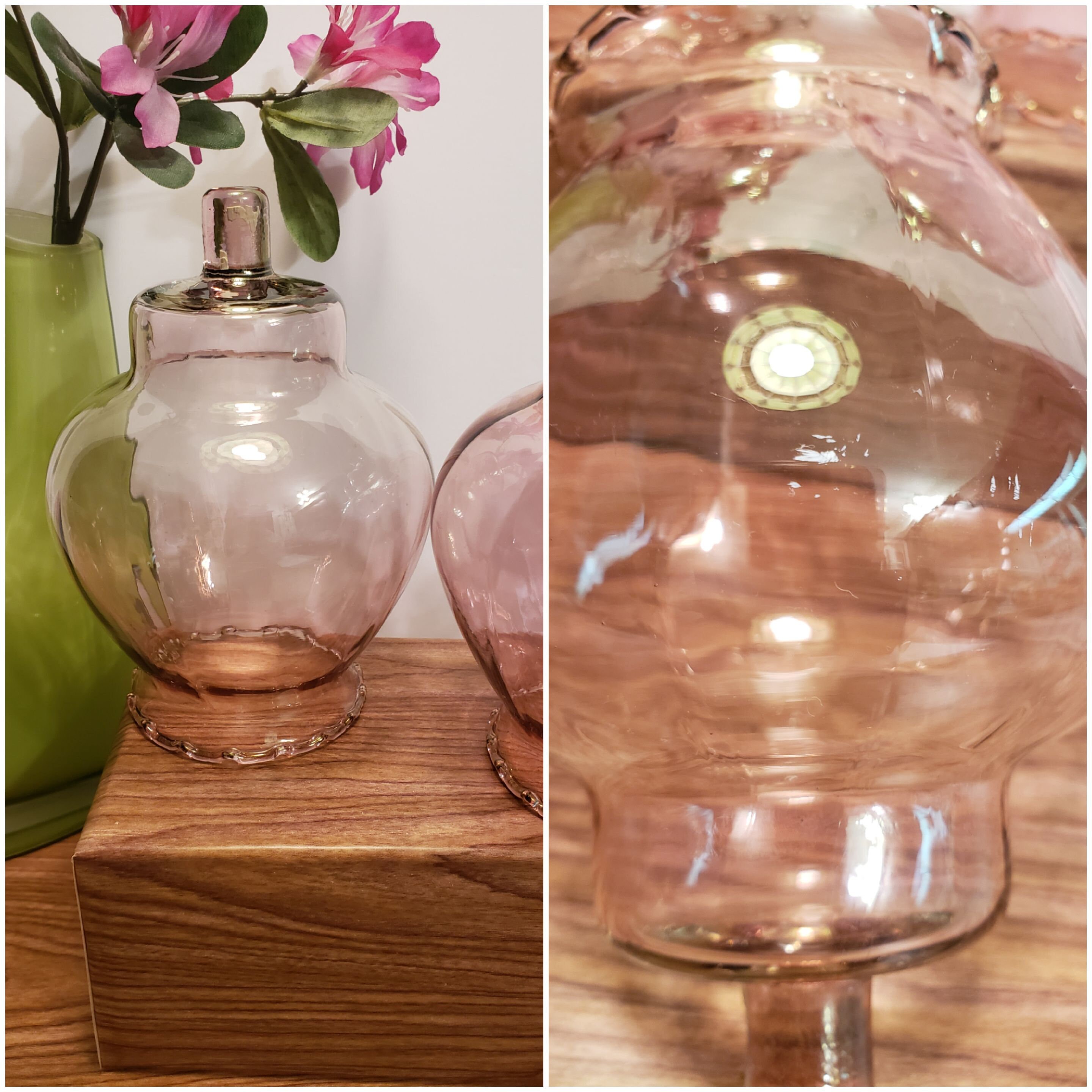 Vintage Glass Peg Votive Holder Cups Etsy