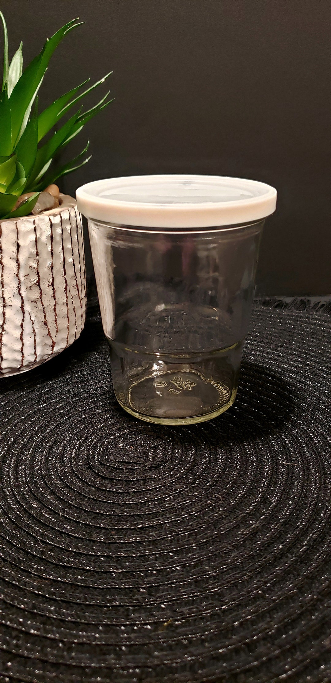 Vintage Ball Jelly Jar Juice Glass W/plastic Lid B17 Etsy