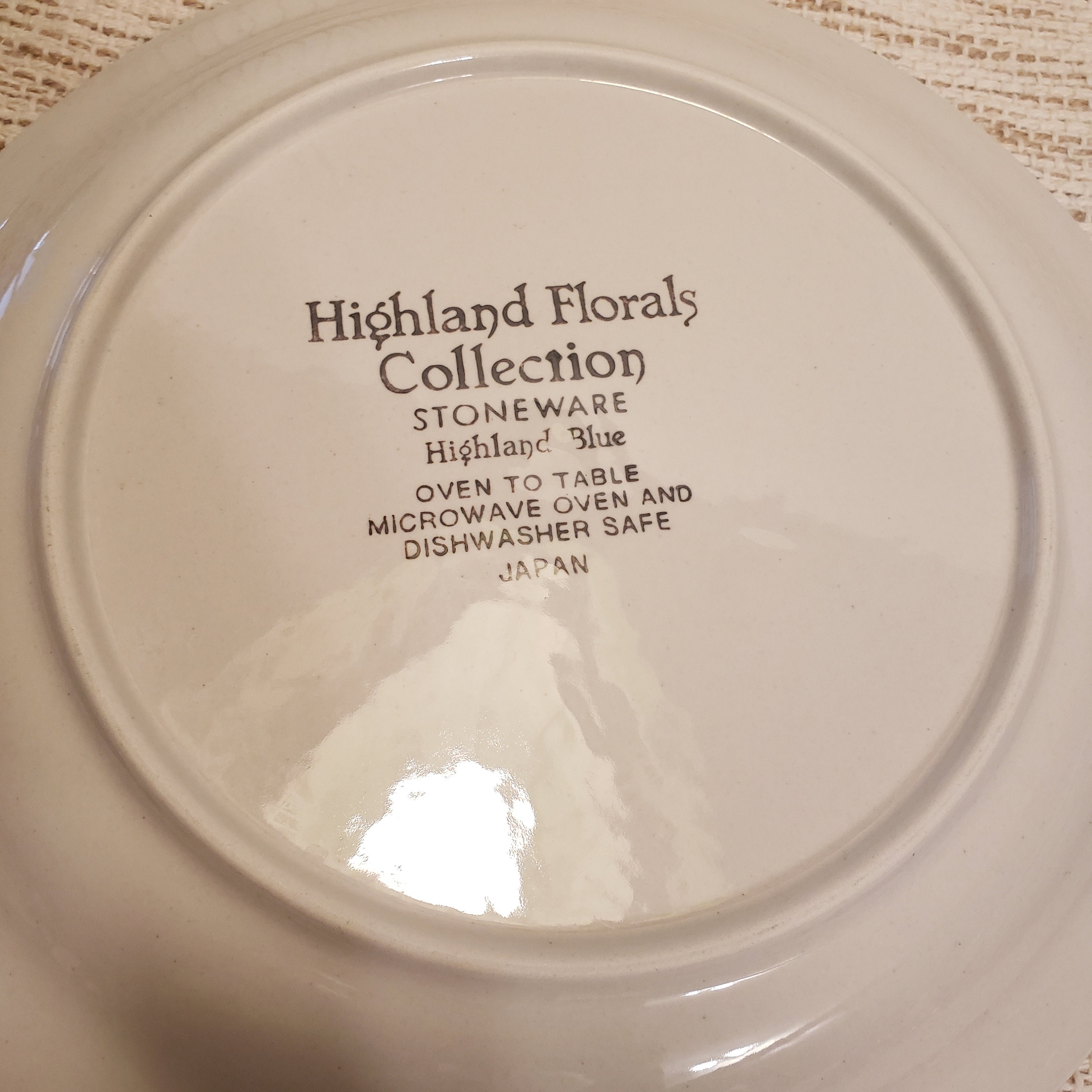 Vintage 1970s Japan Stoneware Highland Florals Collection Etsy