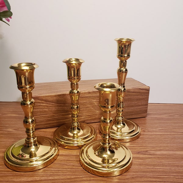 Vintage Partylite Bellaire Brass Candlesticks