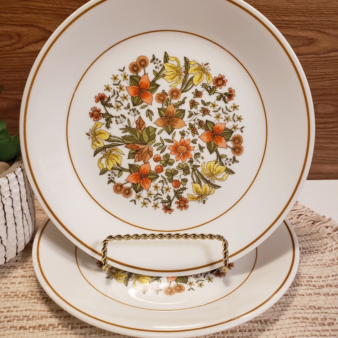 Vintage Corning Corelle Indian Summer Salad Plates Set of 2 Etsy