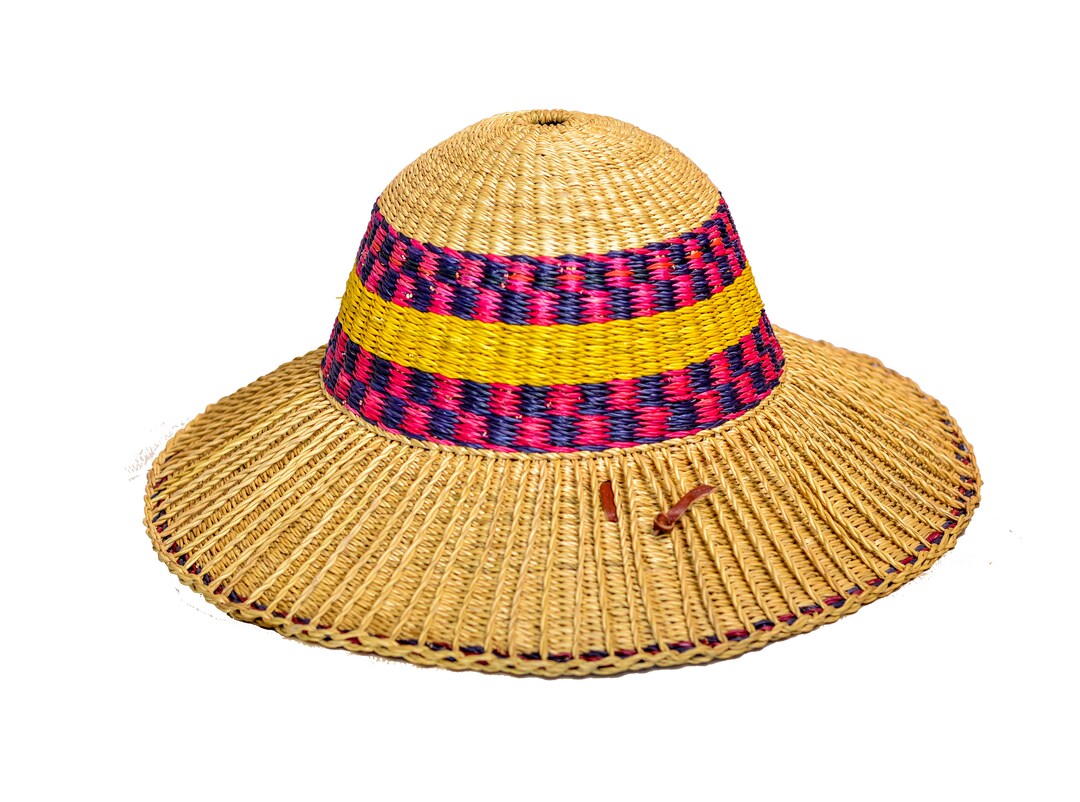 Farmers Hat, Traditional Straw Hat, Cowboy Hat, Native Hat, African Hat
